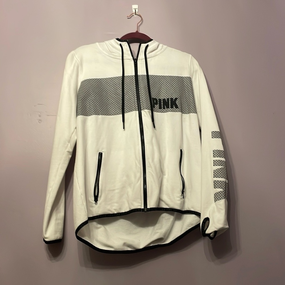 PINK Victoria’s Secret zip up hoodie with zip up pockets